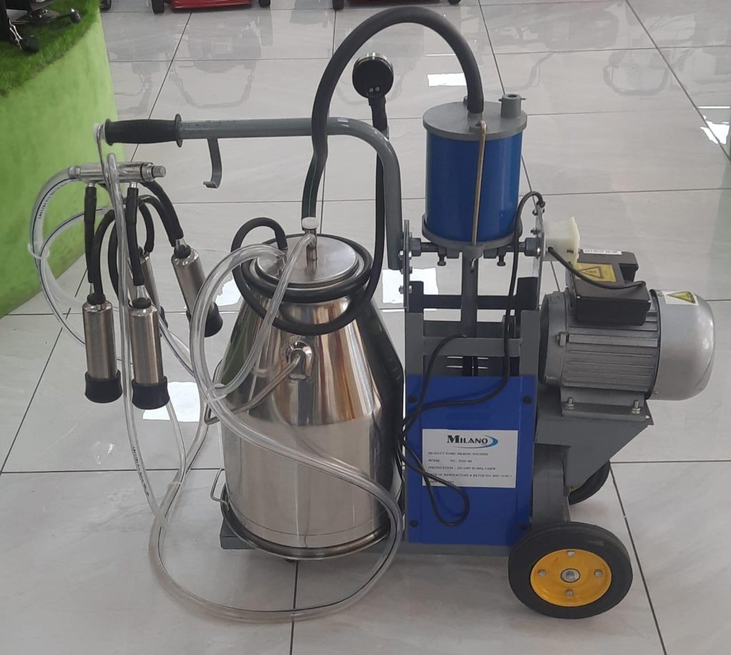 Single bucket milking Machines for use in agricultural mechanization