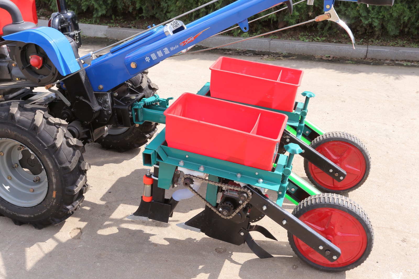waking tractor seed planter